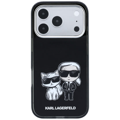 Capa MagSafe para Apple iPhone 18 Pro / 17 Pro, Karl Lagerfeld, IML KC Bodies Sketch Print, Preta