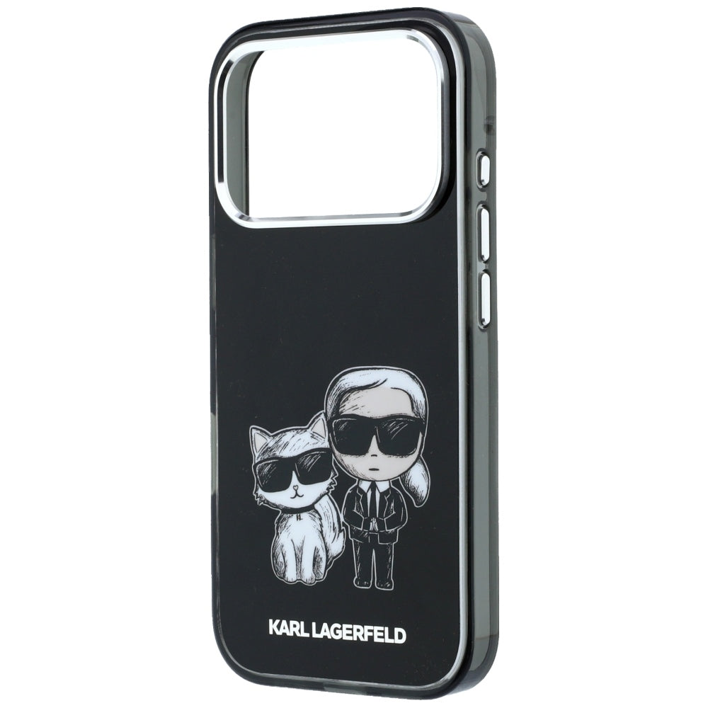 Capa MagSafe para Apple iPhone 18 Pro / 17 Pro, Karl Lagerfeld, IML KC Bodies Sketch Print, Preta