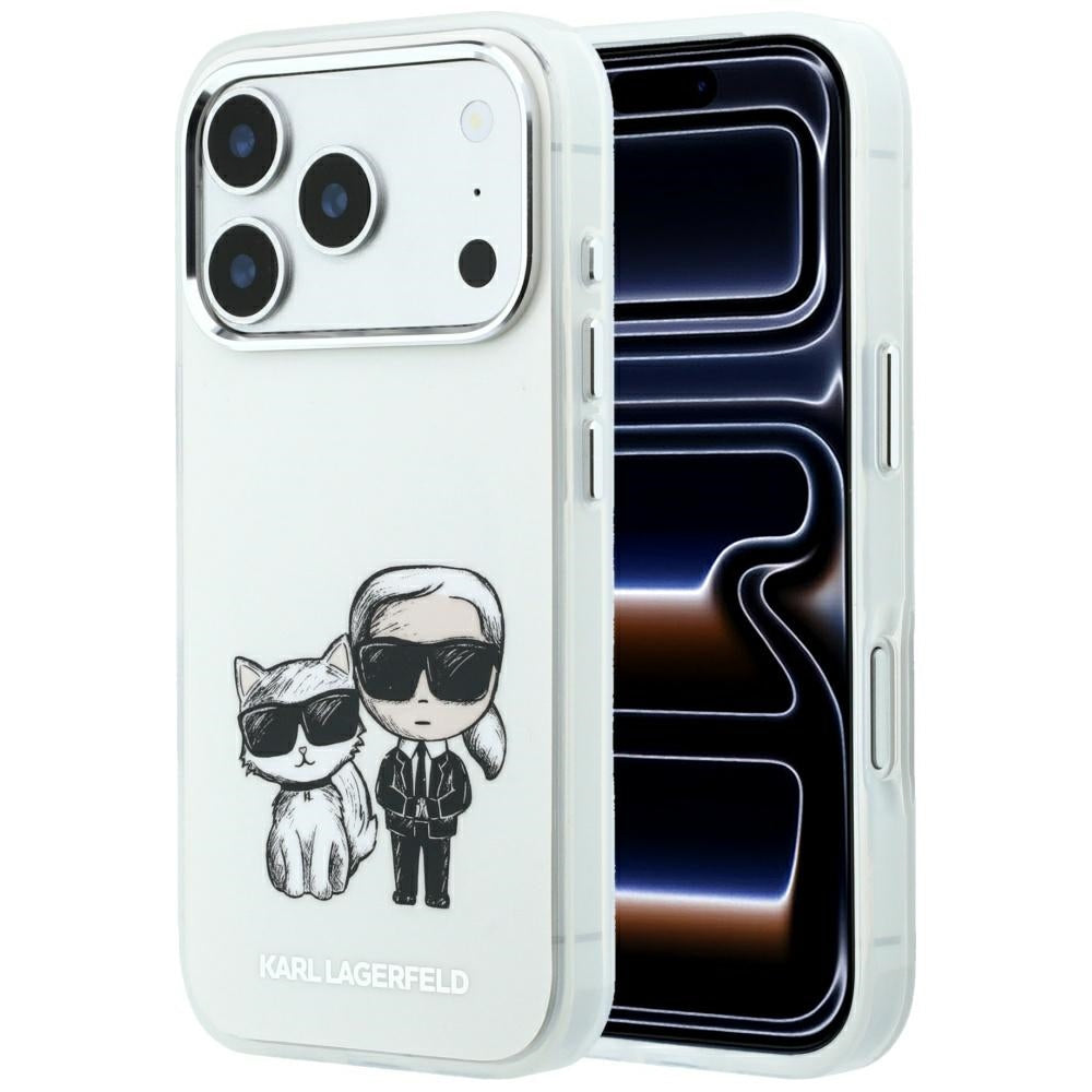 Capa MagSafe para Apple iPhone 18 Pro / 17 Pro, Karl Lagerfeld, KC Bodies Sketch, Bege
