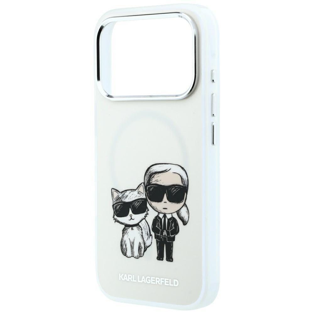 Capa MagSafe para Apple iPhone 18 Pro / 17 Pro, Karl Lagerfeld, KC Bodies Sketch, Bege