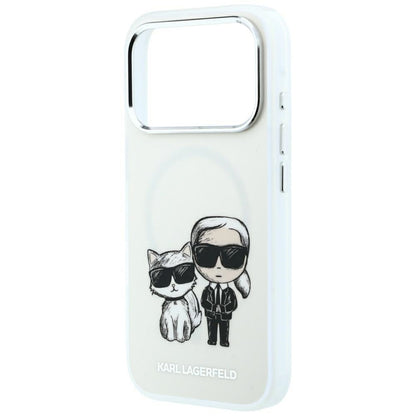 Capa MagSafe para Apple iPhone 18 Pro / 17 Pro, Karl Lagerfeld, KC Bodies Sketch, Bege