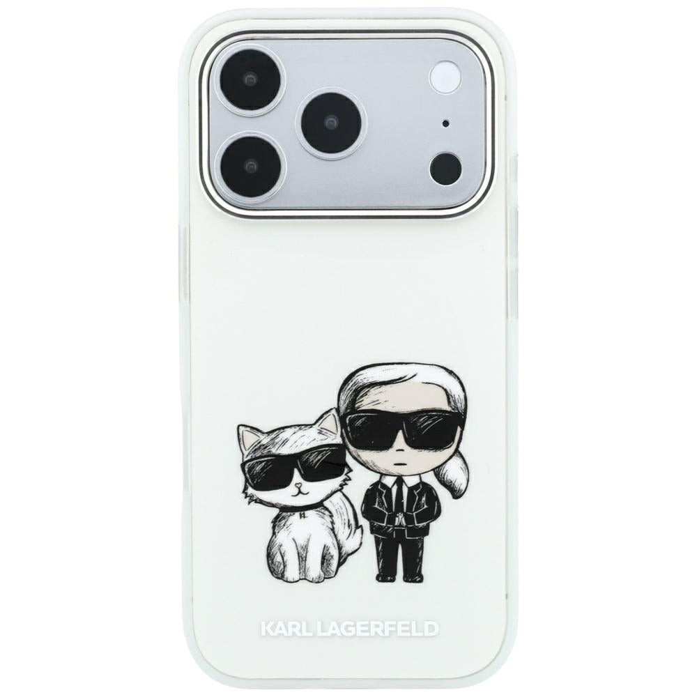 Capa MagSafe para Apple iPhone 18 Pro / 17 Pro, Karl Lagerfeld, KC Bodies Sketch, Bege