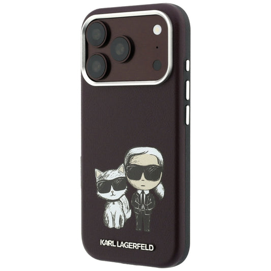 Capa MagSafe para Apple iPhone 18 Pro / 17 Pro, Karl Lagerfeld, KC Bodies Sketch, Vinho