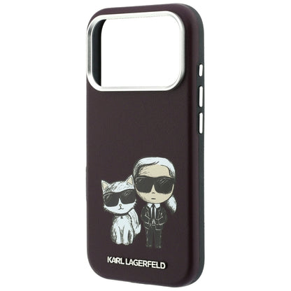 Capa MagSafe para Apple iPhone 18 Pro / 17 Pro, Karl Lagerfeld, KC Bodies Sketch, Vinho