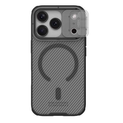 Capa MagSafe para Apple iPhone 18 Pro / 17 Pro, Nillkin, CamShield Pro, Preto Transparente