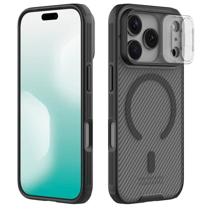 Capa MagSafe para Apple iPhone 18 Pro / 17 Pro, Nillkin, CamShield Pro, Preto Transparente