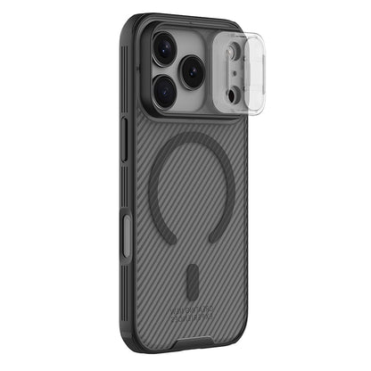 Capa MagSafe para Apple iPhone 18 Pro / 17 Pro, Nillkin, CamShield Pro, Preto Transparente