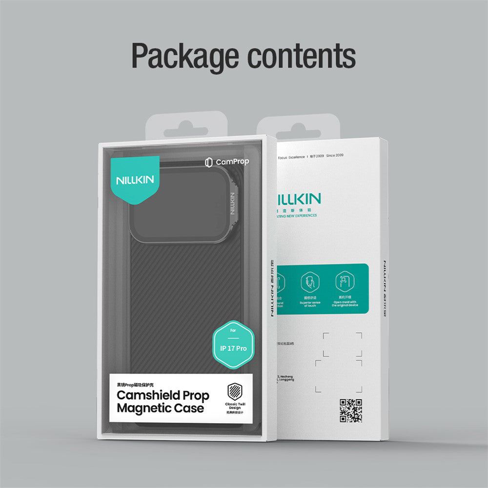 Capa MagSafe para Apple iPhone 18 Pro / 17 Pro, Nillkin, CamShield Prop, Preta