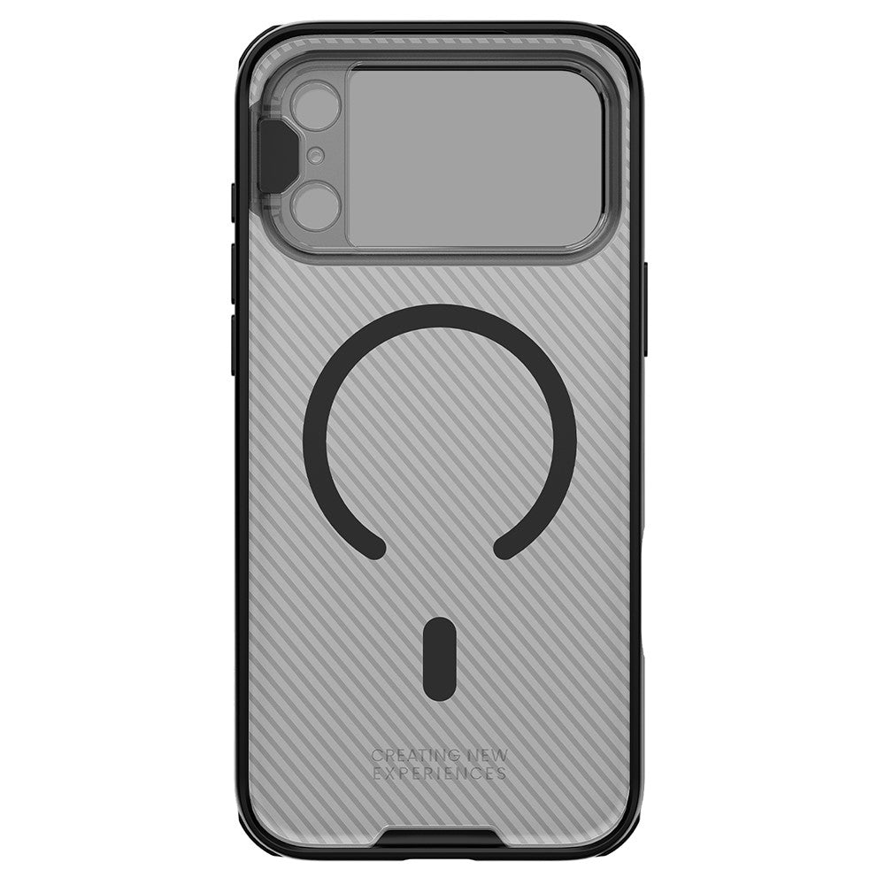 Capa MagSafe para Apple iPhone 18 Pro / 17 Pro, Nillkin, CamShield Prop, Preta Transparente
