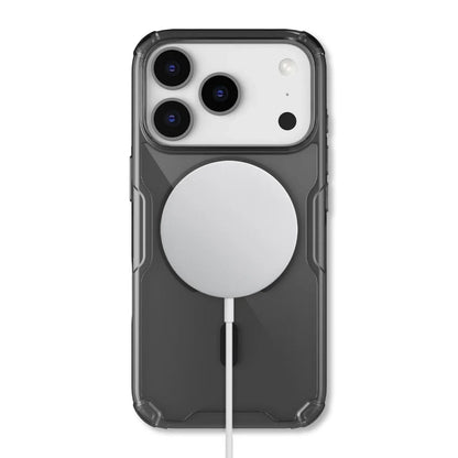 Capa MagSafe para Apple iPhone 18 Pro / 17 Pro, Nillkin, Nature Pro, Preto Transparente