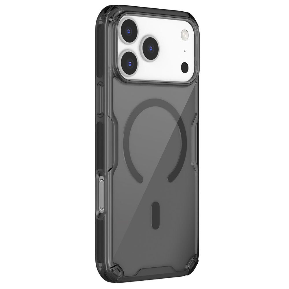 Capa MagSafe para Apple iPhone 18 Pro / 17 Pro, Nillkin, Nature Pro, Preto Transparente