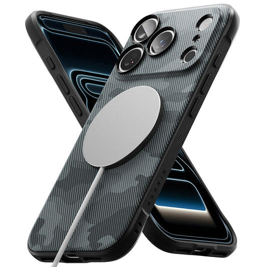 Capa MagSafe para Apple iPhone 18 Pro / 17 Pro, Ringke, Onyx, Camuflagem