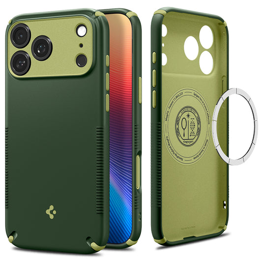 Capa MagSafe para Apple iPhone 18 Pro / 17 Pro, Spigen, Caseology Nano Pop Hybrid, Verde ACS12176
