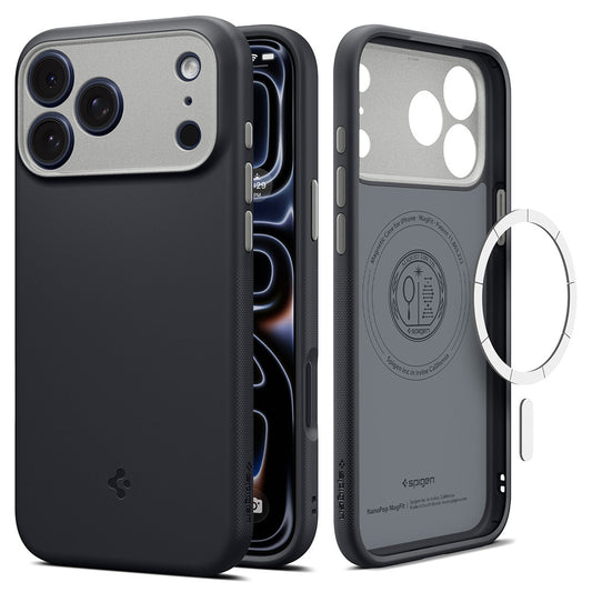 Capa MagSafe para Apple iPhone 18 Pro / 17 Pro, Spigen, Caseology Nano Pop, Preta ACS12177