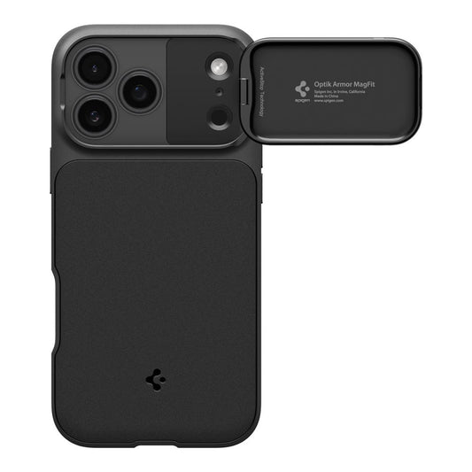 Capa MagSafe para Apple iPhone 18 Pro / 17 Pro, Spigen, Optik Armor, Preta ACS09953