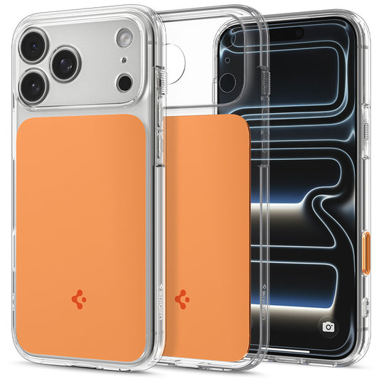 Capa MagSafe para Apple iPhone 18 Pro / 17 Pro, Spigen, Ultra Hybrid T, Laranja ACS12170