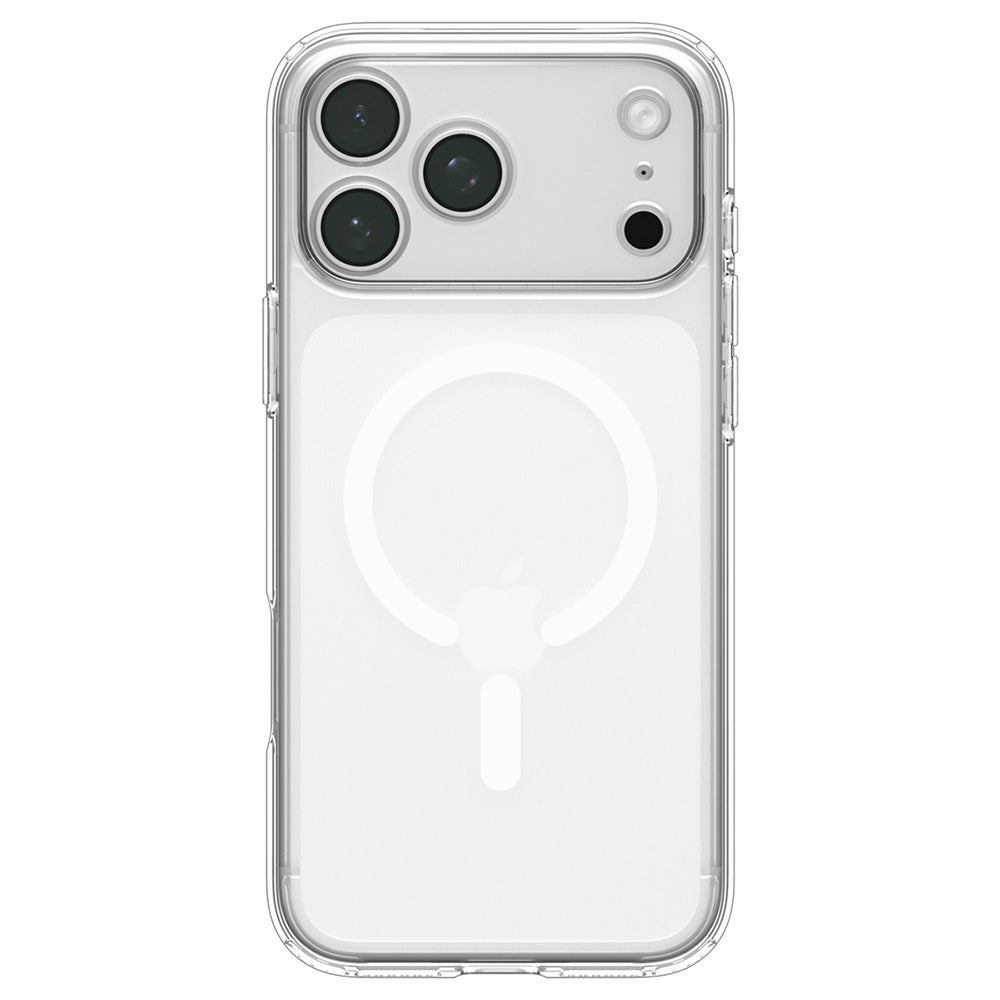 Capa MagSafe para Apple iPhone 18 Pro / 17 Pro, Spigen, Ultra Hybrid, Transparente Branca ACS12155