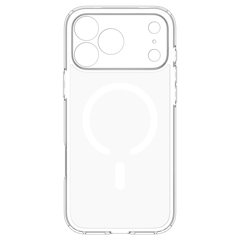 Capa MagSafe para Apple iPhone 18 Pro / 17 Pro, Spigen, Ultra Hybrid, Transparente Branca ACS12155