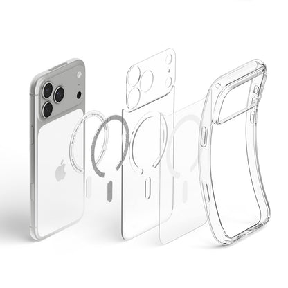 Capa MagSafe para Apple iPhone 18 Pro / 17 Pro, Spigen, Ultra Hybrid, Transparente Branca ACS12155
