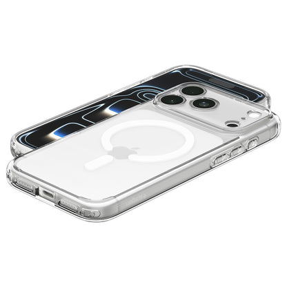 Capa MagSafe para Apple iPhone 18 Pro / 17 Pro, Spigen, Ultra Hybrid, Transparente Branca ACS12155