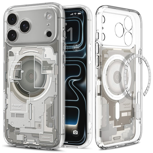 Capa MagSafe para Apple iPhone 18 Pro / 17 Pro, Spigen, Ultra Hybrid Zero One, Bege ACS12164