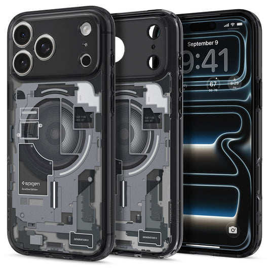 Capa MagSafe para Apple iPhone 18 Pro / 17 Pro, Spigen, Ultra Hybrid Zero One, Preta ACS12165