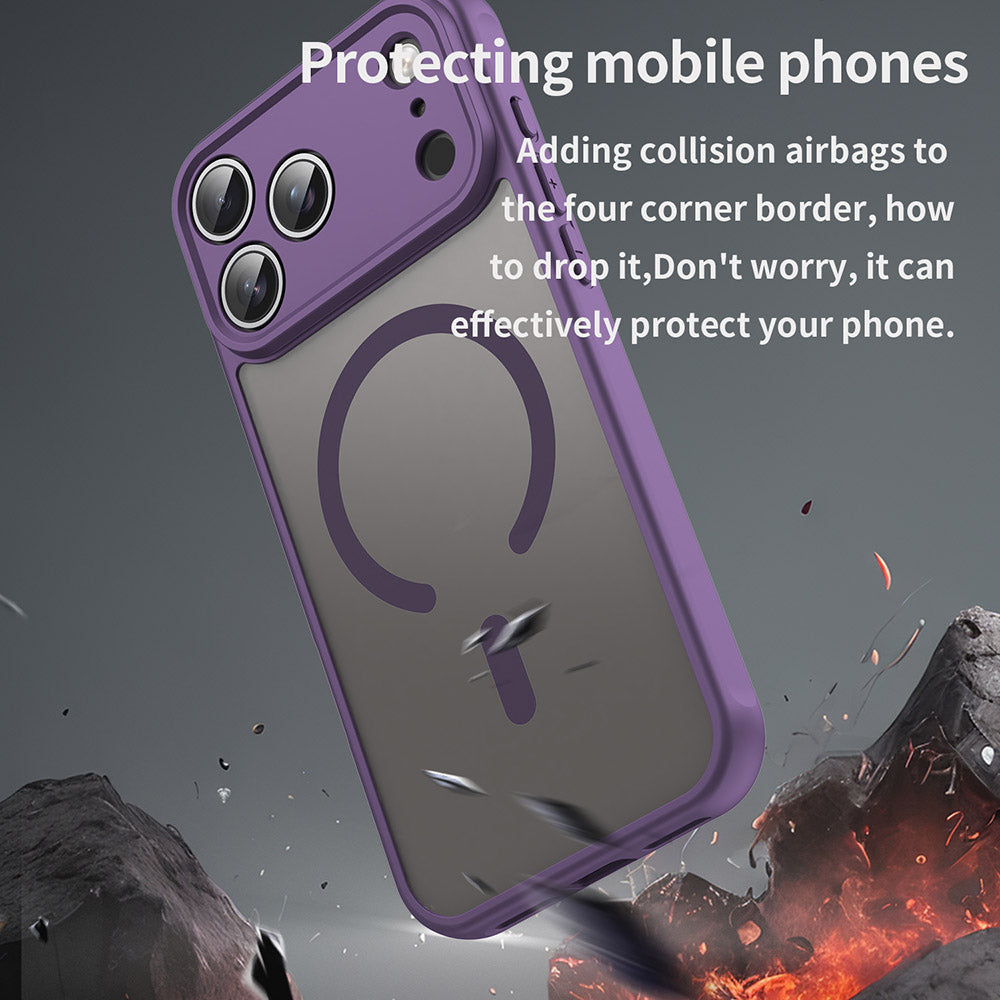 Capa MagSafe para Apple iPhone 18 Pro / 17 Pro, Techsuit, HaloFrost II, Roxo