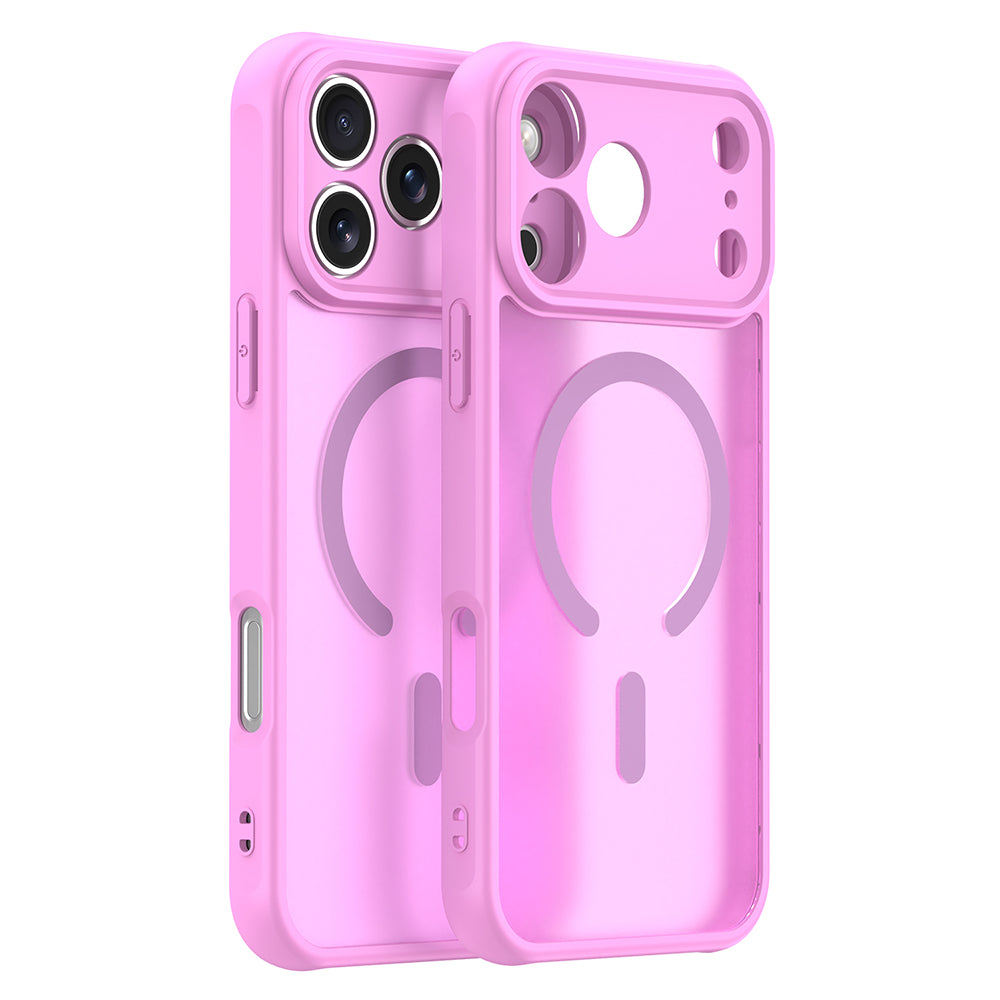 Capa MagSafe para Apple iPhone 18 Pro / 17 Pro, Techsuit, HaloFrost II, Rosa