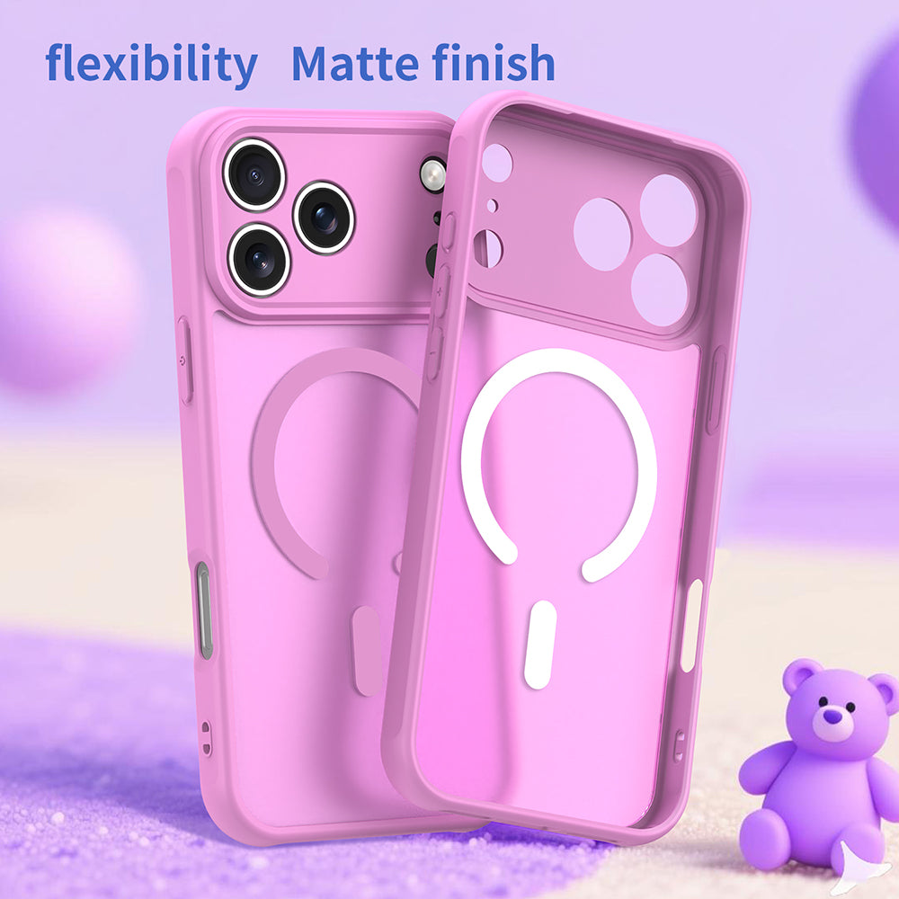 Capa MagSafe para Apple iPhone 18 Pro / 17 Pro, Techsuit, HaloFrost II, Rosa
