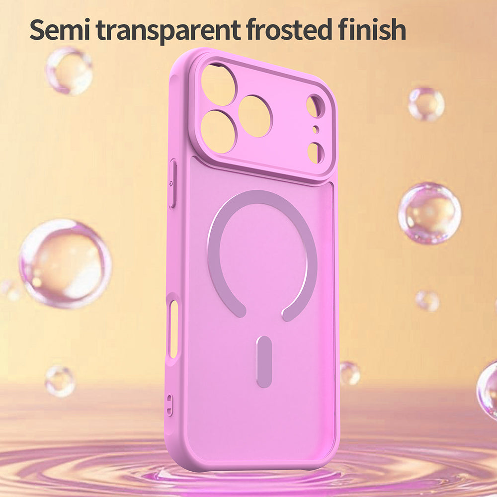 Capa MagSafe para Apple iPhone 18 Pro / 17 Pro, Techsuit, HaloFrost II, Rosa