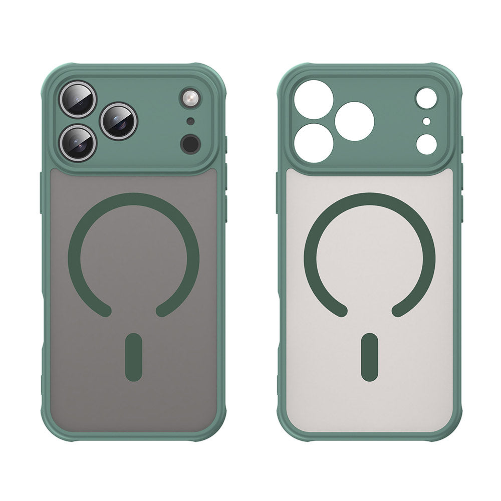 Capa MagSafe para Apple iPhone 18 Pro / 17 Pro, Techsuit, HaloFrost II, Verde
