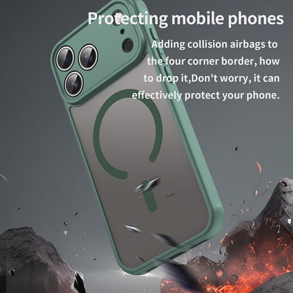 Capa MagSafe para Apple iPhone 18 Pro / 17 Pro, Techsuit, HaloFrost II, Verde