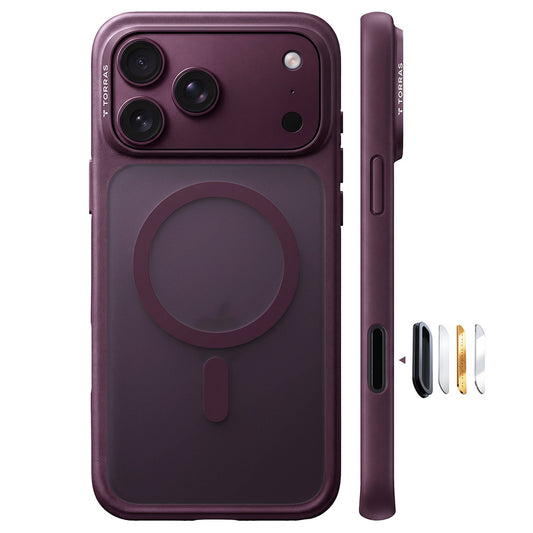 Capa MagSafe para Apple iPhone 18 Pro / 17 Pro, Torras, Guardian, Roxo