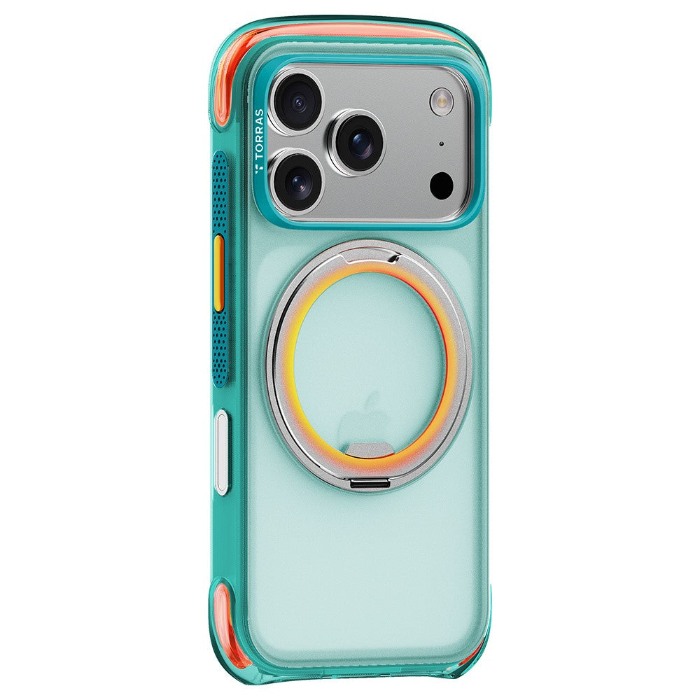 Capa MagSafe para Apple iPhone 18 Pro / 17 Pro, Torras, O3 Air Core, Turquesa