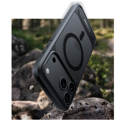 Capa MagSafe para Apple iPhone 18 Pro / 17 Pro, Torras, Ostand L1 Guardian, Preta
