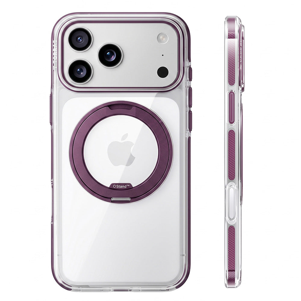 Capa MagSafe para Apple iPhone 18 Pro / 17 Pro, Torras, Ostand O3 Light, Roxo
