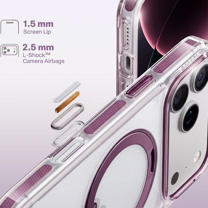 Capa MagSafe para Apple iPhone 18 Pro / 17 Pro, Torras, Ostand O3 Light, Roxo