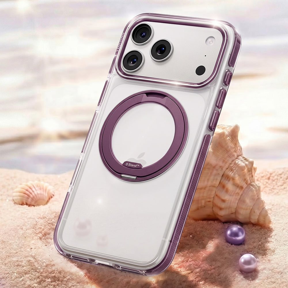 Capa MagSafe para Apple iPhone 18 Pro / 17 Pro, Torras, Ostand O3 Light, Roxo