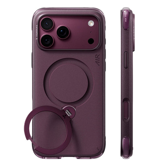 Capa MagSafe para Apple iPhone 18 Pro / 17 Pro, Torras, Ostand Q3 Air Essential, Roxo