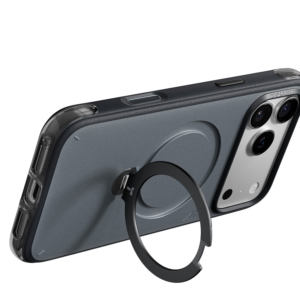 Capa MagSafe para Apple iPhone 18 Pro / 17 Pro, Torras, Ostand Q3 Air Essential, Preta