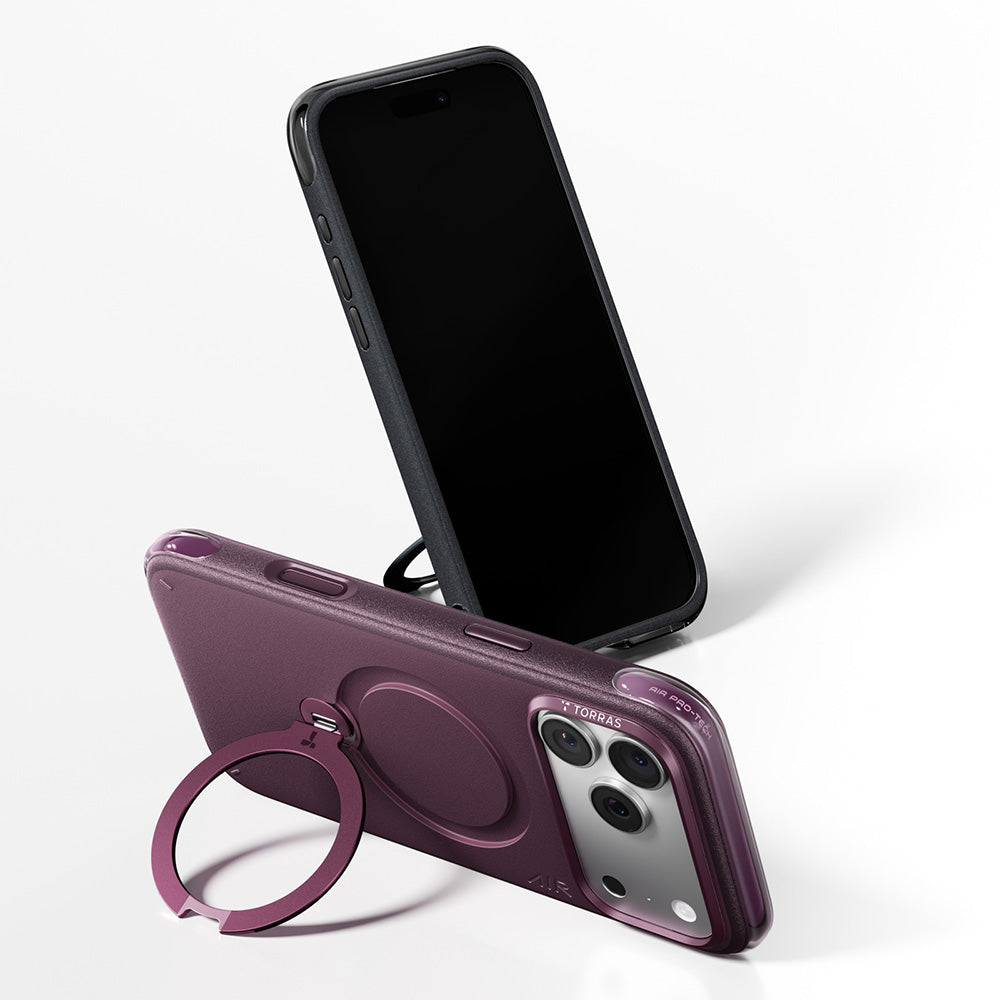 Capa MagSafe para Apple iPhone 18 Pro / 17 Pro, Torras, Ostand Q3 Air Essential, Preta