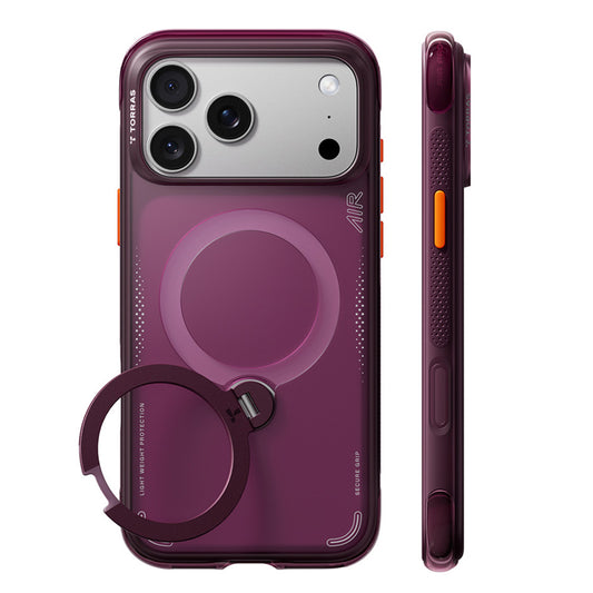 Capa MagSafe para Apple iPhone 18 Pro / 17 Pro, Torras, Ostand Q3 Air, Roxo