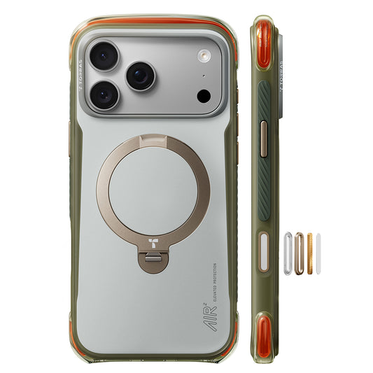 Capa MagSafe para Apple iPhone 18 Pro / 17 Pro, Torras, Ostand Q3 Air Pro, Branca