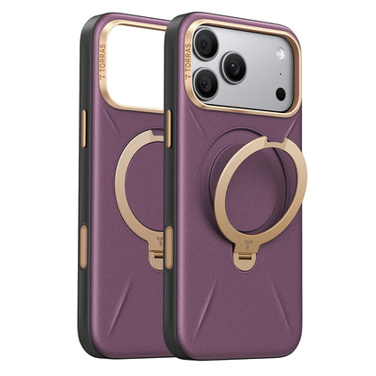 Capa MagSafe para Apple iPhone 18 Pro / 17 Pro, Torras, QPRO Leather, Roxo