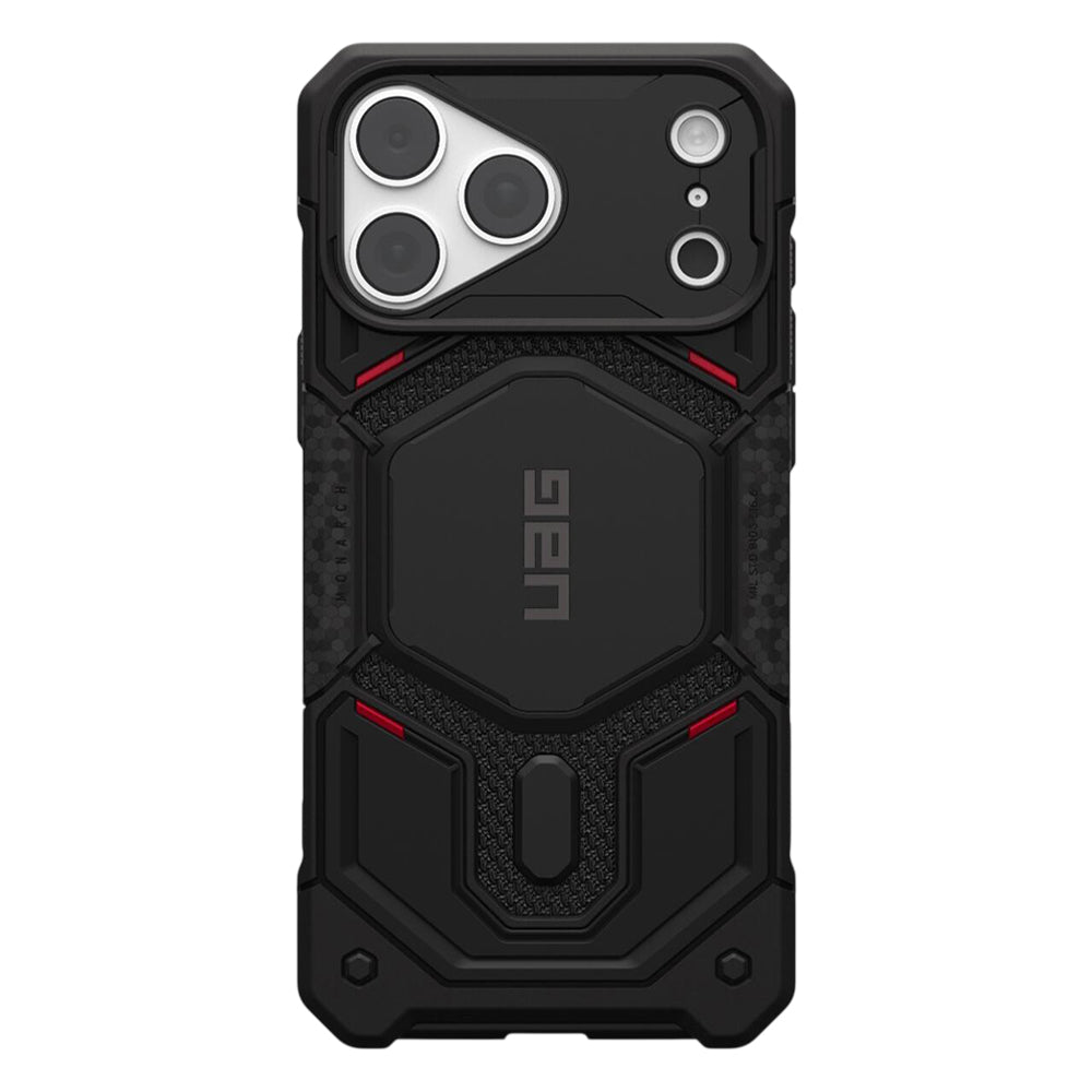 Capa MagSafe para Apple iPhone 18 Pro / 17 Pro, Urban Armor Gear, Monarch Pro Kevlar, Preta