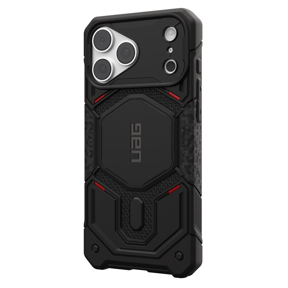 Capa MagSafe para Apple iPhone 18 Pro / 17 Pro, Urban Armor Gear, Monarch Pro Kevlar, Preta