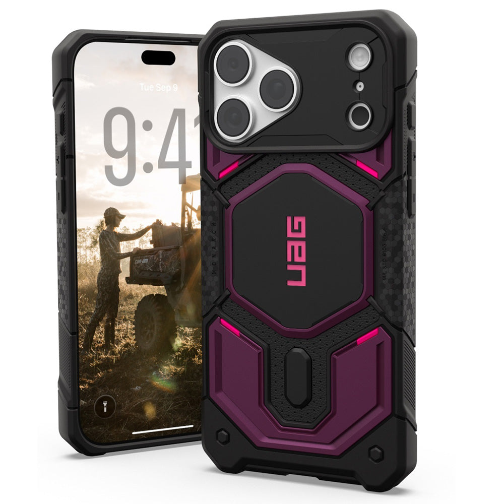 Capa MagSafe para Apple iPhone 18 Pro / 17 Pro, Urban Armor Gear, Monarch Pro, Roxa