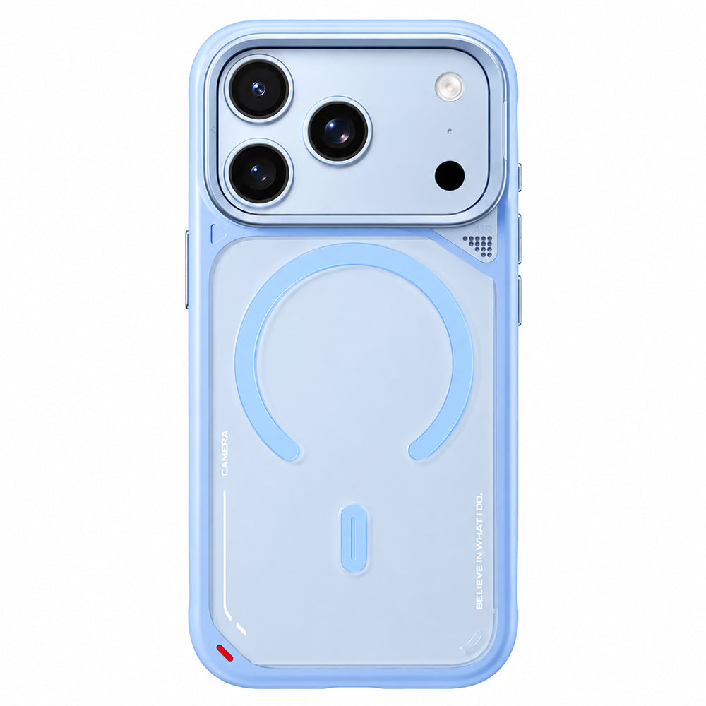 Capa MagSafe para Apple iPhone 18 Pro Max / 17 Pro Max, Blueo, suporte de dissipação de calor, azul acetinado