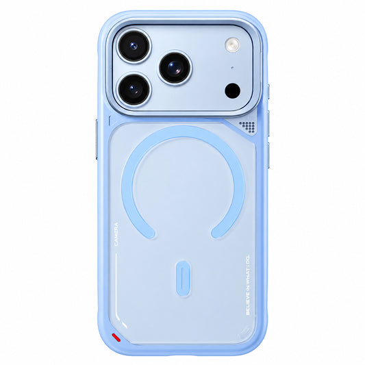 Capa MagSafe para Apple iPhone 18 Pro Max / 17 Pro Max, Blueo, suporte de dissipação de calor, azul acetinado