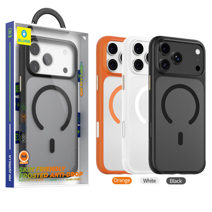 Capa MagSafe para Apple iPhone 18 Pro Max / 17 Pro Max, Blueo, suave para a pele e antiqueda, branca acetinada